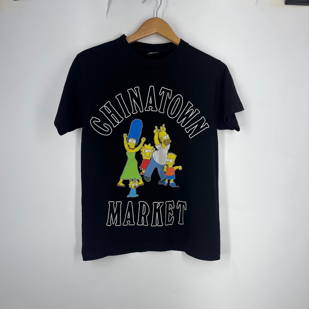 Chinatown Market x The Simpsons Graphic T-Shirt Mens Black Streetwear T‎ Size S
